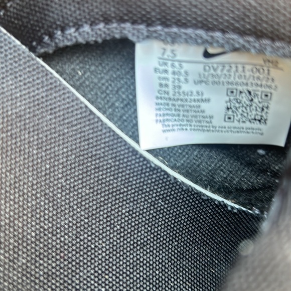 Dunk low Black Canvas size 7.5 - Picture 6 of 6